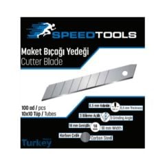 Speedtools Maket Bıçağı Yedeği 10X10 (100 Adet)