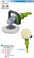 Vido WD010611400 180mm Polisaj Makinesi 1400W