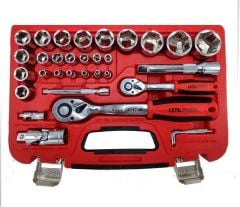 Ceta 4-32 Mm Lokma Takımı 1/4'' 1/2'' Plastik Kutulu 35 Parça C20-35PH4