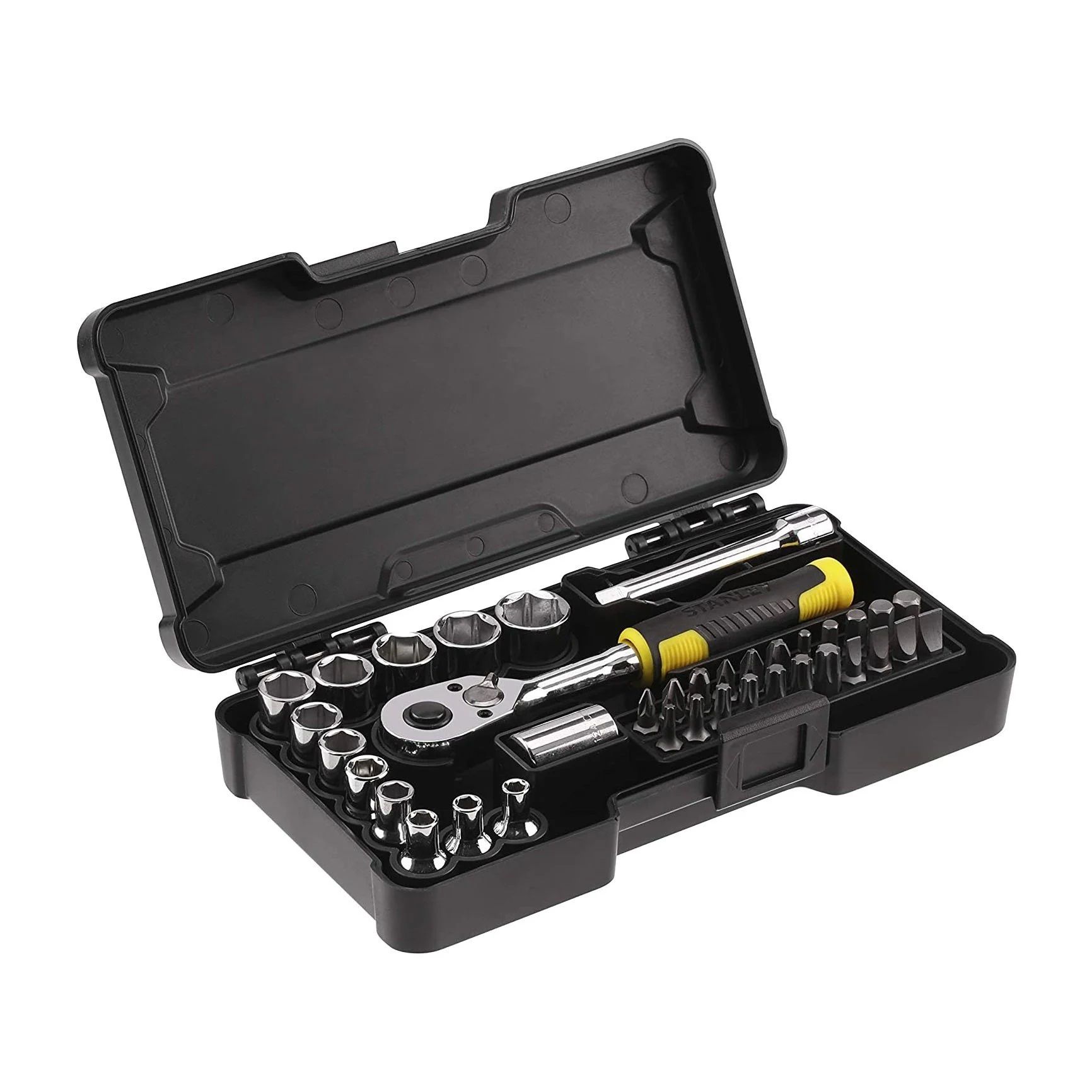 Stanley STMT82672-0 1/4 Kompakt Lokma Takımı ve Bits Uç Seti 37'li